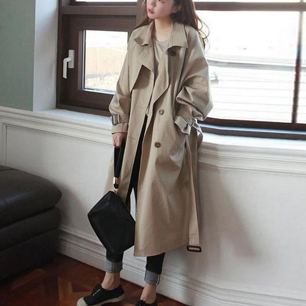 women's trench coats the 2021 over-the-knee windbreaker middle school students grow a little joker coat dress, Tan;black
women's trench coats the 2021 over-the-knee windbreaker middle school students grow a little joker coat dress, Tan;black
