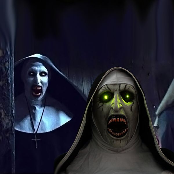 nun horror mask scary the voice led light cosplay valak latex masks with headscarf helmet halloween party props
nun horror mask scary the voice led light cosplay valak latex masks with headscarf helmet halloween party props