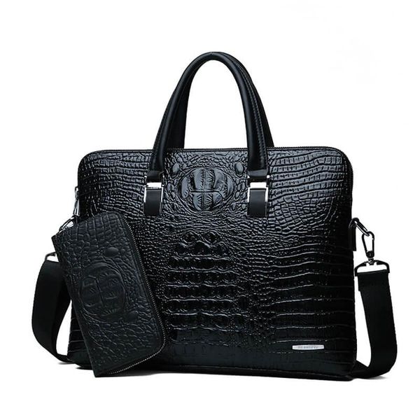 double layer men's handbag men briefcases leather handbags crocodile pattern shoulder bag male business men lapbag sac homme
double layer men's handbag men briefcases leather handbags crocodile pattern shoulder bag male business men lapbag sac homme