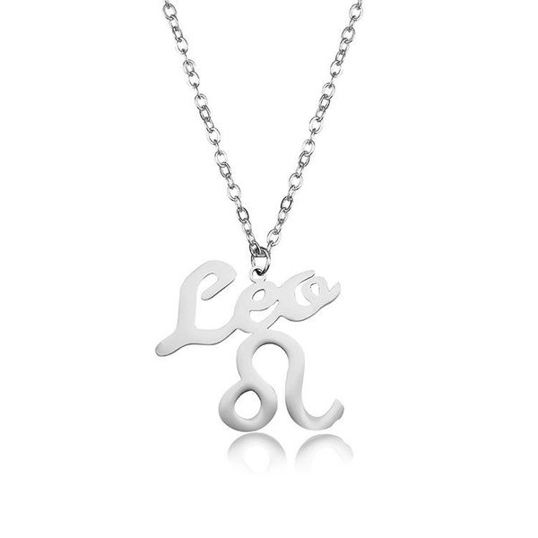 letter leo stainless steel zodiac necklace sign constellation signs pendant necklaces for women 12 constellation jewelry, Silver
letter leo stainless steel zodiac necklace sign constellation signs pendant necklaces for women 12 constellation jewelry, Silver