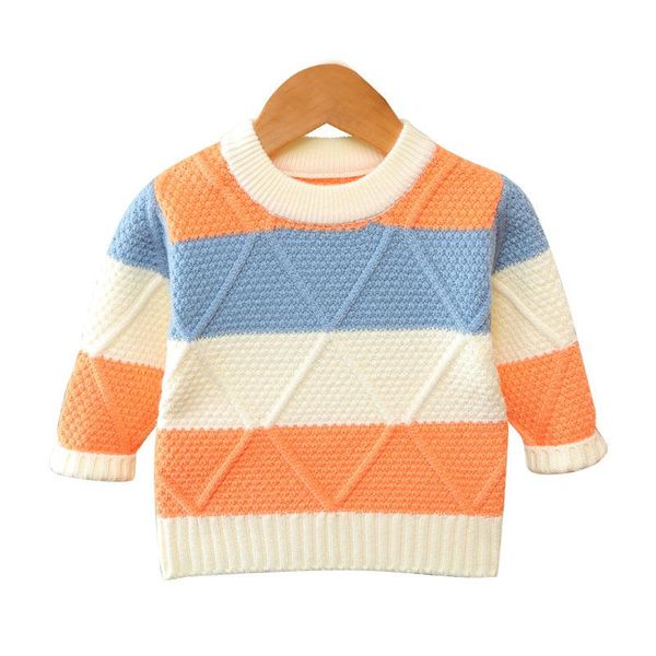 pullover fashion color matching sweater 1-5years kids knitted toddler boy girl winter warm clothes thicken casual, Blue
pullover fashion color matching sweater 1-5years kids knitted toddler boy girl winter warm clothes thicken casual, Blue