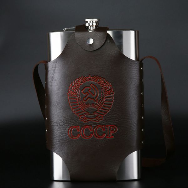large capacity 64 oz leather thickening 304 stainless steel proof kettle pot hip flask whiskey wine bottle gifts cccp for alcoho q1222
large capacity 64 oz leather thickening 304 stainless steel proof kettle pot hip flask whiskey wine bottle gifts cccp for alcoho q1222