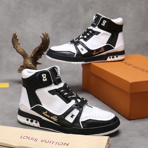 new02 fashion luxury high casual men's shoes design versatile sports shoes outdoor comfortable men's shoes original box packaging, Black
new02 fashion luxury high casual men's shoes design versatile sports shoes outdoor comfortable men's shoes original box packaging, Black