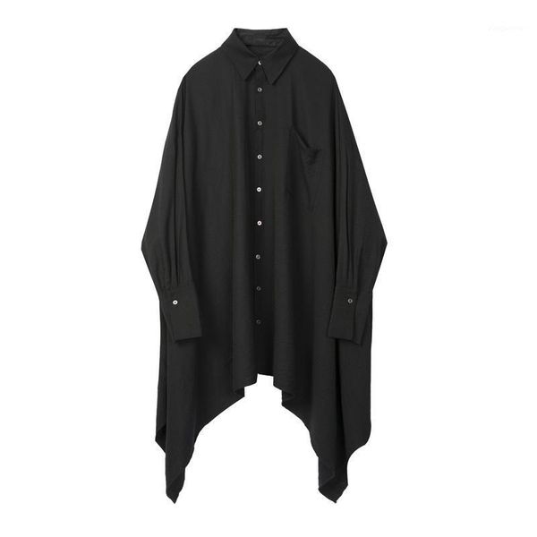 s-6xl 2020 new men's clothing hair stylist show designer asymmetric loose medium and long sleeve shirt plus size costumes1, White;black
s-6xl 2020 new men's clothing hair stylist show designer asymmetric loose medium and long sleeve shirt plus size costumes1, White;black