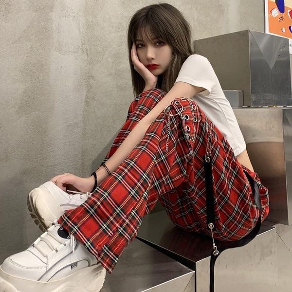 women's pants & capris japanese harajuku retro wide leg loose high waist casual red plaid punk hip hop cargo mopping pant capris1, Black;white
women's pants & capris japanese harajuku retro wide leg loose high waist casual red plaid punk hip hop cargo mopping pant capris1, Black;white