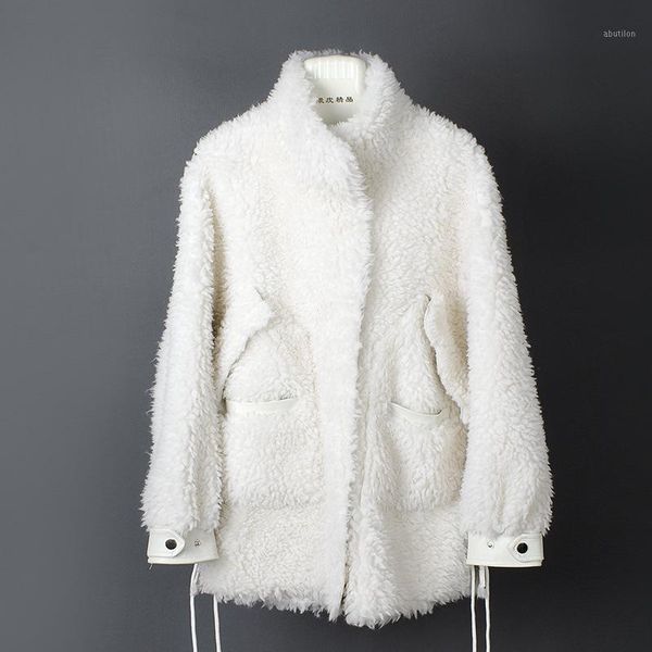 women's fur & faux 2021 autumn clothes winter women real coat female 100% wool jacket korean vintage sheep shearling manteau femme1, Black
women's fur & faux 2021 autumn clothes winter women real coat female 100% wool jacket korean vintage sheep shearling manteau femme1, Black