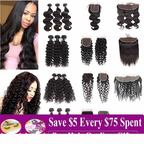 brazilian virgin hair lace frontal bundles 9a grade peruvian human hair extensions deep wave curly hair weaves closure with 3 bundles, Black
brazilian virgin hair lace frontal bundles 9a grade peruvian human hair extensions deep wave curly hair weaves closure with 3 bundles, Black