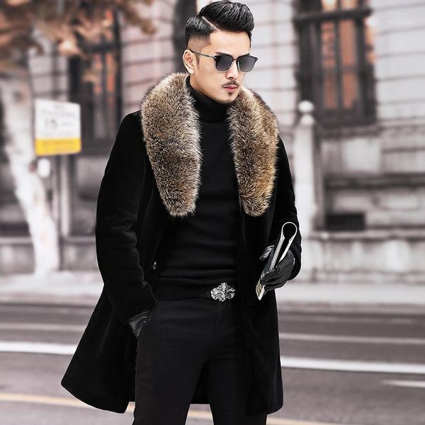 real fur coat winter jacket men 100% alpaca wool coat men raccoon fur collar sheep shearling long jackets plus size my51381, Black
real fur coat winter jacket men 100% alpaca wool coat men raccoon fur collar sheep shearling long jackets plus size my51381, Black