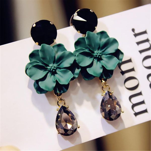 fyuan vintage bohemia natural stone black crystal big earring for women fashion jewelry green flower dangle drop earrings bijoux, Silver
fyuan vintage bohemia natural stone black crystal big earring for women fashion jewelry green flower dangle drop earrings bijoux, Silver