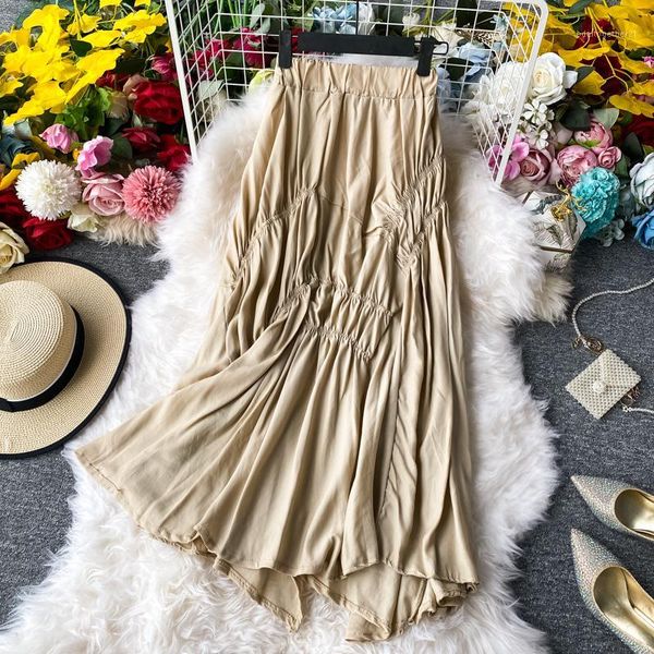 skirts 2021 vintage high waist midi skirt women summer faldas mujer moda patchwork beige/black/white irregular for female 1
skirts 2021 vintage high waist midi skirt women summer faldas mujer moda patchwork beige/black/white irregular for female 1