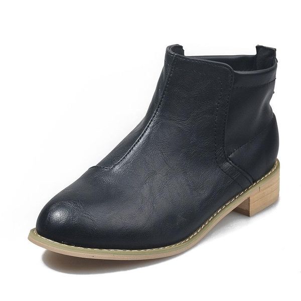 autumn winter pu leather women shoes vintage mixed colors boots platform punk ladies booties big size botines mujer, Black
autumn winter pu leather women shoes vintage mixed colors boots platform punk ladies booties big size botines mujer, Black