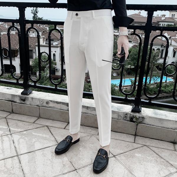 daio summer / new korean slim nine legged trousers british versatile solid casual pants
daio summer / new korean slim nine legged trousers british versatile solid casual pants