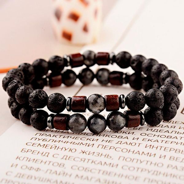 oiquei 2pcs/set natural lava stone beads couple distance bracelet men healing balance yoga bracelets&bangles jewelry pulseras, Black
oiquei 2pcs/set natural lava stone beads couple distance bracelet men healing balance yoga bracelets&bangles jewelry pulseras, Black