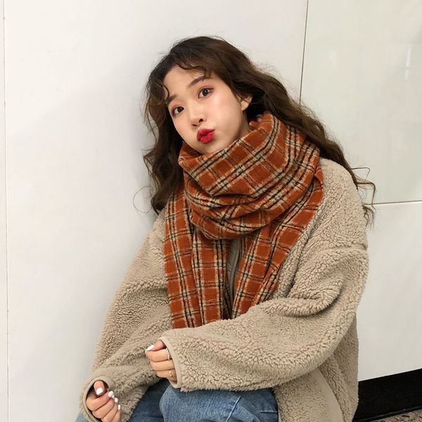 korean east gate women's versatile autumn and winter imitation cashmere scarf british plaid student neck ins, Blue;gray
korean east gate women's versatile autumn and winter imitation cashmere scarf british plaid student neck ins, Blue;gray