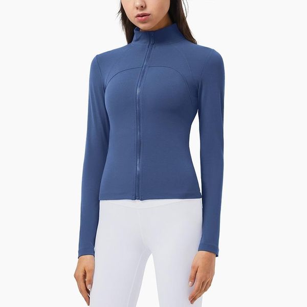women yoga wear nude stretch tight-fitting high-neck jacket yoga sportswear workout stretchy running training shirt, White;red
women yoga wear nude stretch tight-fitting high-neck jacket yoga sportswear workout stretchy running training shirt, White;red