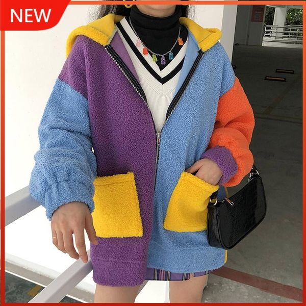 women's fur & faux woman jacket autumn winter fluffy overcoat casual loose teddy coat lambswool oversized hooded, Black
women's fur & faux woman jacket autumn winter fluffy overcoat casual loose teddy coat lambswool oversized hooded, Black