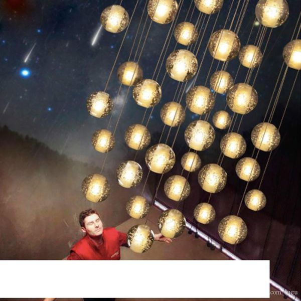 LED Crystal Glass Ball Pendant Meteor Rain Ceiling Light Meteoric Shower Stair Bar Droplight Chandelier Lighting AC110-240V
LED Crystal Glass Ball Pendant Meteor Rain Ceiling Light Meteoric Shower Stair Bar Droplight Chandelier Lighting AC110-240V
