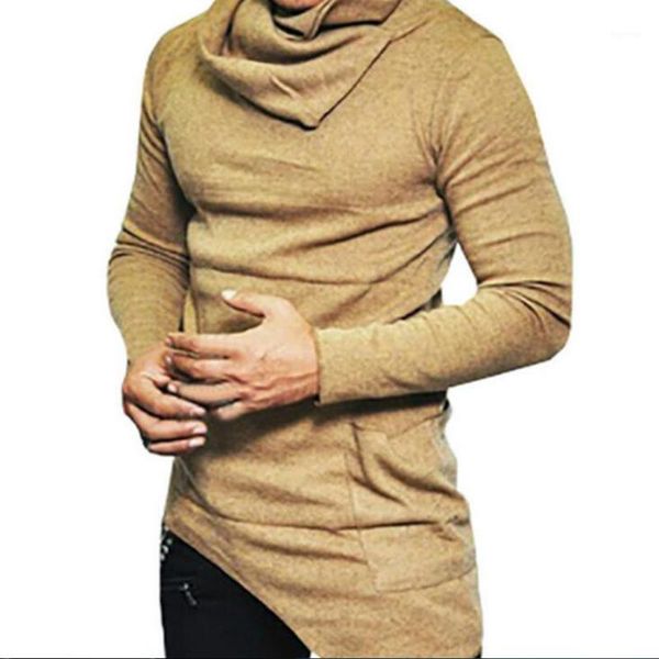 men's high-necked sweaters irregular design male sweater solid color mens casual sweater brand pullover sweaters for mens1, White;black
men's high-necked sweaters irregular design male sweater solid color mens casual sweater brand pullover sweaters for mens1, White;black