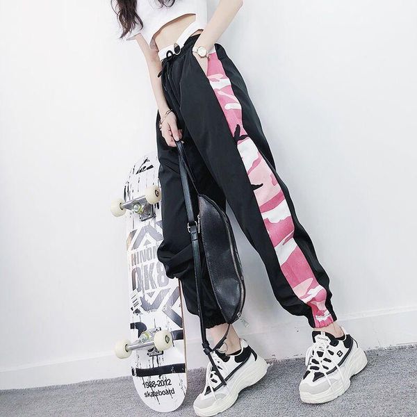 spring and autumn female trousers slim sports pants loose streetwear long pants women high waist patchwork pencil1, Black;white
spring and autumn female trousers slim sports pants loose streetwear long pants women high waist patchwork pencil1, Black;white
