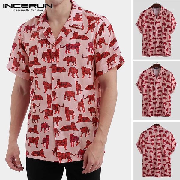 men's casual shirts incerun men summer printed fashion cartoon pattern floral shirt loose buttons blouse short sleeve lapel camisa1, White;black
men's casual shirts incerun men summer printed fashion cartoon pattern floral shirt loose buttons blouse short sleeve lapel camisa1, White;black