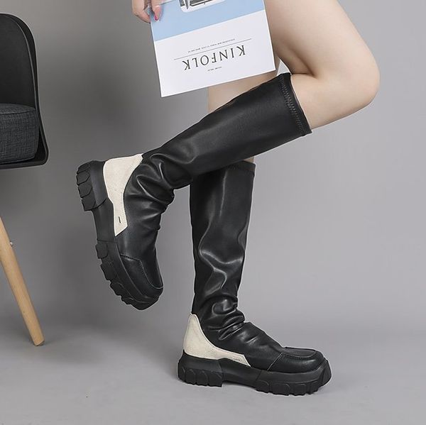 2021 new thin trecho at height to knee cano high shoes from women long winter half boots on 6vqw, Black
2021 new thin trecho at height to knee cano high shoes from women long winter half boots on 6vqw, Black