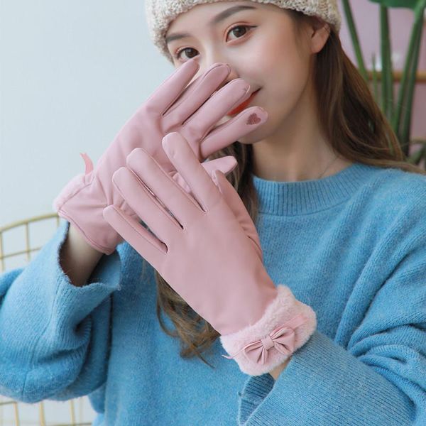 five fingers gloves european version ladies winter warm and velvet padded pu waterproof riding driving touch screen, Blue;gray
five fingers gloves european version ladies winter warm and velvet padded pu waterproof riding driving touch screen, Blue;gray