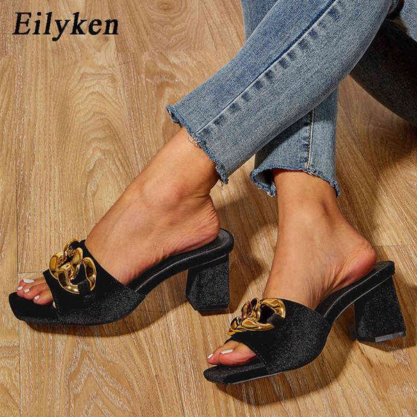 eilyken summer carnival party women slippers fashion chain design ladies sandals gladiator open toe square heels shoes female y220211, Black
eilyken summer carnival party women slippers fashion chain design ladies sandals gladiator open toe square heels shoes female y220211, Black
