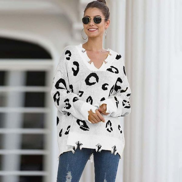 autumn winter leopard sweater women jumper loose v neck sweater pullover women ladies knitted long sleeve white knitwear1, White;black
autumn winter leopard sweater women jumper loose v neck sweater pullover women ladies knitted long sleeve white knitwear1, White;black