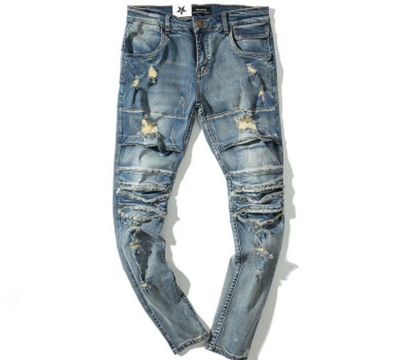 fashion men long jeans high street hole jeans washed rock feet men's fashion new trend, Blue
fashion men long jeans high street hole jeans washed rock feet men's fashion new trend, Blue