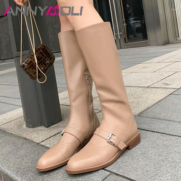 boots annymoli women long shoes genuine leather mid heel riding zipper buckle thick heels knee high autumn winter1, Black
boots annymoli women long shoes genuine leather mid heel riding zipper buckle thick heels knee high autumn winter1, Black
