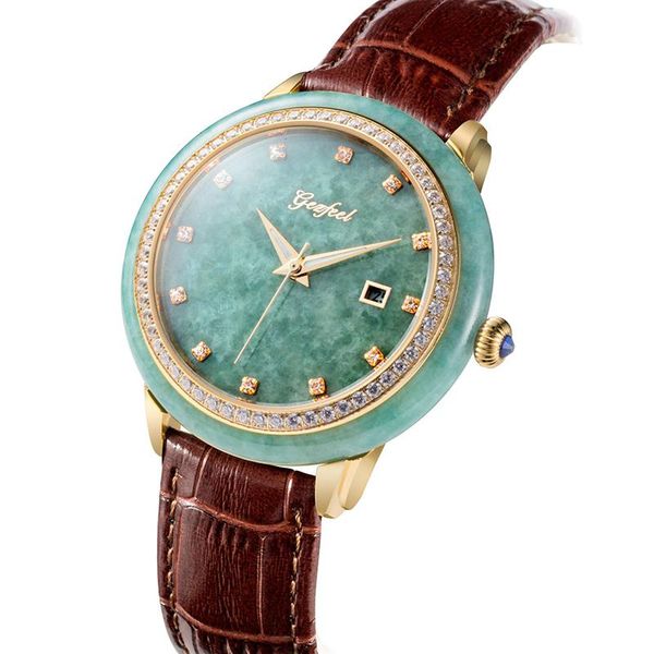 classic men jade mechanical watch pure natural material waterproof men's watches relogio masculino montre homme male wristwatch, Slivery;brown
classic men jade mechanical watch pure natural material waterproof men's watches relogio masculino montre homme male wristwatch, Slivery;brown
