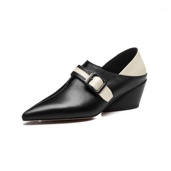 yd-ever genuine leather mixed color concise design daily wear office european modern square buckle pointed toe pumps l0f2-a1, Black
yd-ever genuine leather mixed color concise design daily wear office european modern square buckle pointed toe pumps l0f2-a1, Black