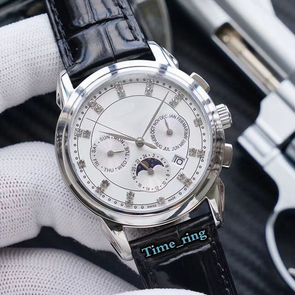 version 5146j-001 moon phase dial silver steel case 9100 multifunctional automatic movement sapphire mens watch leather strap watches, Slivery;brown
version 5146j-001 moon phase dial silver steel case 9100 multifunctional automatic movement sapphire mens watch leather strap watches, Slivery;brown