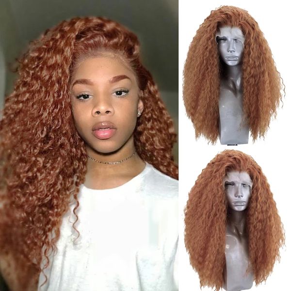 long afro kinky curly wig light brown synthetic lace front wig natural hairline side part lace wigs for black women, Black;brown
long afro kinky curly wig light brown synthetic lace front wig natural hairline side part lace wigs for black women, Black;brown