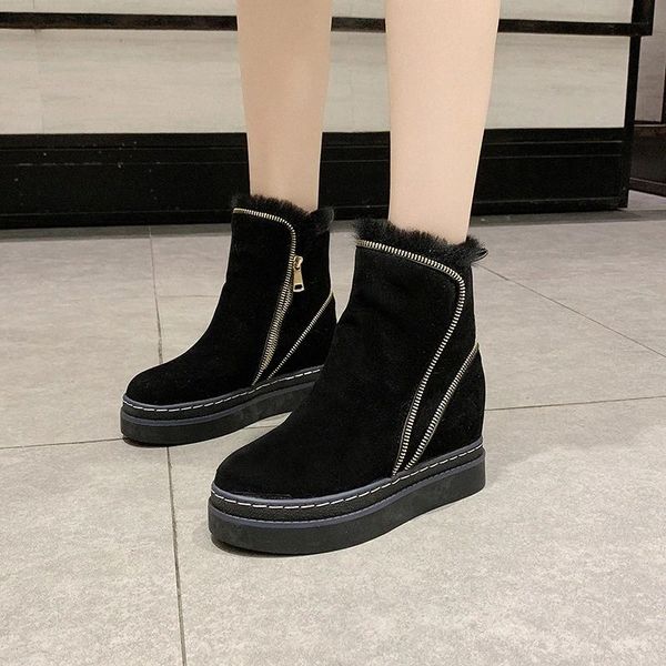 cootelilil women boots platform fashion snow boots thick bottom 4cm heels women casual shoes ankle woman warm fur winter #jz7j, Black
cootelilil women boots platform fashion snow boots thick bottom 4cm heels women casual shoes ankle woman warm fur winter #jz7j, Black
