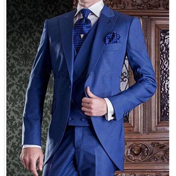 men's suits & blazers royal blue long wedding groomsmen tuxedos for groom wear 2021 three piece jacket pants vest peaked lapel one butt, White;black
men's suits & blazers royal blue long wedding groomsmen tuxedos for groom wear 2021 three piece jacket pants vest peaked lapel one butt, White;black