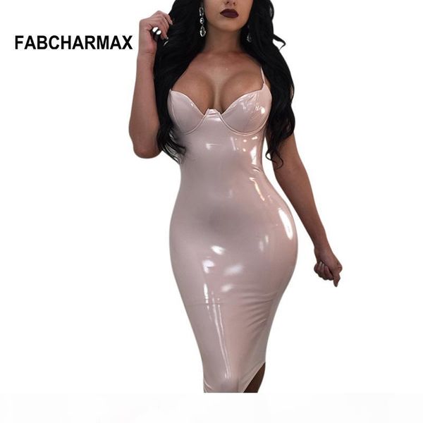 fabcharmax pink white pu latex leather bustier bodycon dress women night club wear party dress body womens slip dresses, Black;pink
fabcharmax pink white pu latex leather bustier bodycon dress women night club wear party dress body womens slip dresses, Black;pink