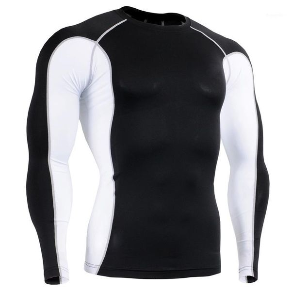 running sports t shirt contral fitness men t-shirt long sleeve football men muscle bodybuilding gym compression tights1, Black;blue
running sports t shirt contral fitness men t-shirt long sleeve football men muscle bodybuilding gym compression tights1, Black;blue
