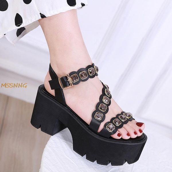 2020 summer women's sandals crystal decoration thick bottom wedges ladies shoes fashion peep toe super high heel women's sandals1, Black
2020 summer women's sandals crystal decoration thick bottom wedges ladies shoes fashion peep toe super high heel women's sandals1, Black