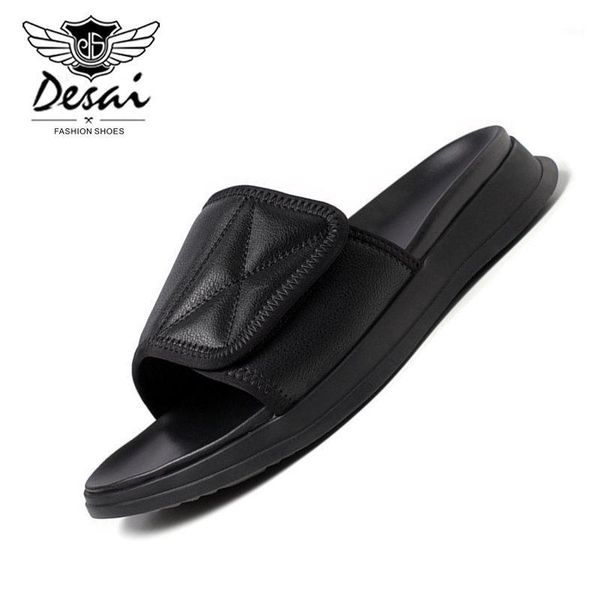 slippers summer men's sandals korean comfortable genuine leather non-slip mens beach shoes soft casual shoes1, Black
slippers summer men's sandals korean comfortable genuine leather non-slip mens beach shoes soft casual shoes1, Black