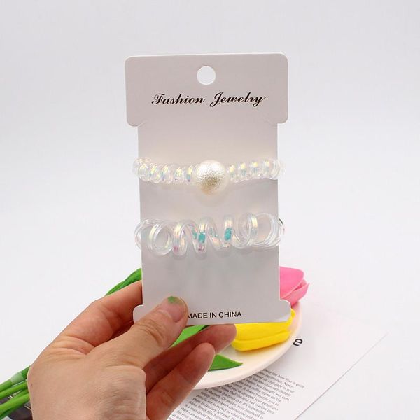 new fashion thick shining spiral cord elastic hair band white bling telephone wire pearl hair ties for thick&thin hair wmtpaf, Silver
new fashion thick shining spiral cord elastic hair band white bling telephone wire pearl hair ties for thick&thin hair wmtpaf, Silver