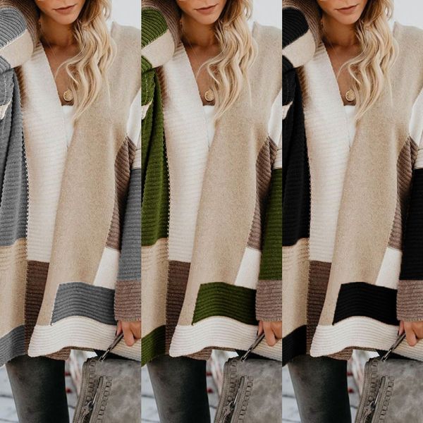 2020 осенью и зимой женщин ленивый свитер sweaterstyle вязаный кардиган большого размера геометрических цветовое согласование свитер девушки, White;black
2020 осенью и зимой женщин ленивый свитер sweaterstyle вязаный кардиган большого размера геометрических цветовое согласование свитер девушки, White;black