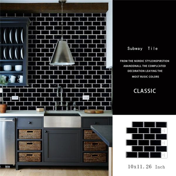wall stickers tile stickers waterproof oil resistant scratch resistant indoor decoration non wash self-adhesive pure black
wall stickers tile stickers waterproof oil resistant scratch resistant indoor decoration non wash self-adhesive pure black