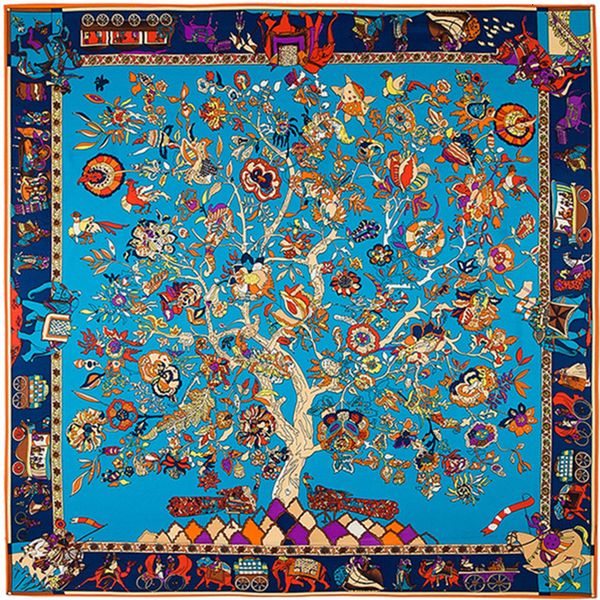 square tree floral print scarf women shawls foulard femme blue large twill silk scarfs dropshipping 130*130cm, Blue;gray
square tree floral print scarf women shawls foulard femme blue large twill silk scarfs dropshipping 130*130cm, Blue;gray
