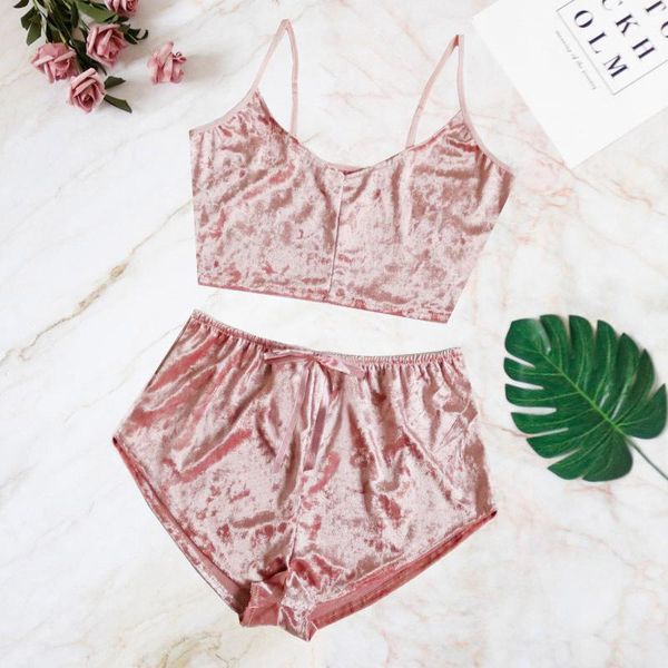 2020 new summer women's pajamas suit thin lace sling&shorts two-piece home wear1, Black;red
2020 new summer women's pajamas suit thin lace sling&shorts two-piece home wear1, Black;red