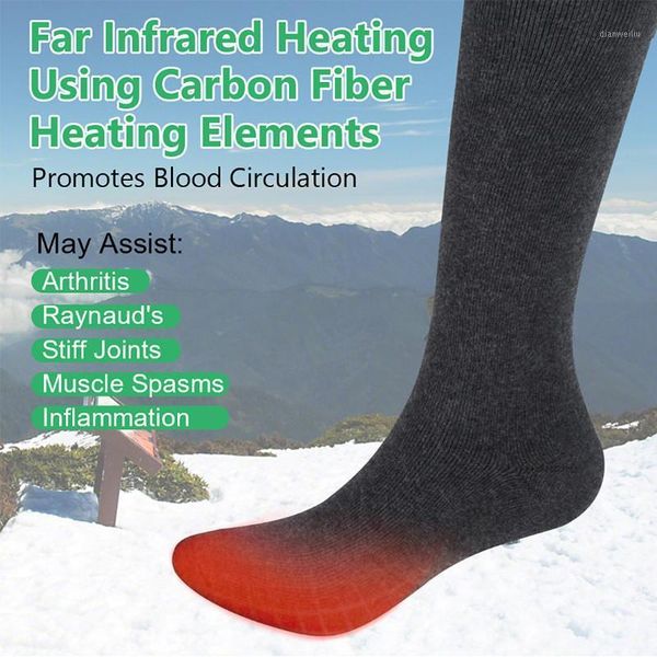 sports socks 1pair electric heated battery powered men women winter outdoor foot warmer sock tackle1, Black
sports socks 1pair electric heated battery powered men women winter outdoor foot warmer sock tackle1, Black