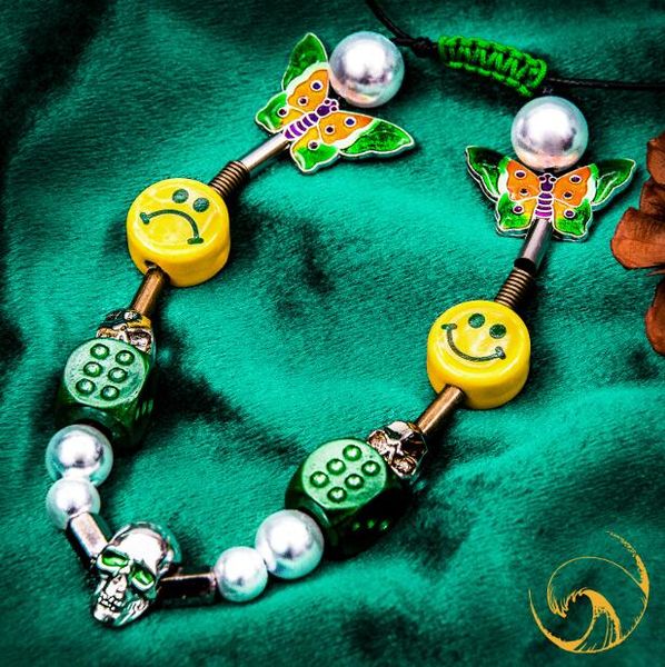 2020 evae x daredreamin asap rocky christmas green skull enamel butterfly ceramic smile face hip hop necklace, Silver
2020 evae x daredreamin asap rocky christmas green skull enamel butterfly ceramic smile face hip hop necklace, Silver