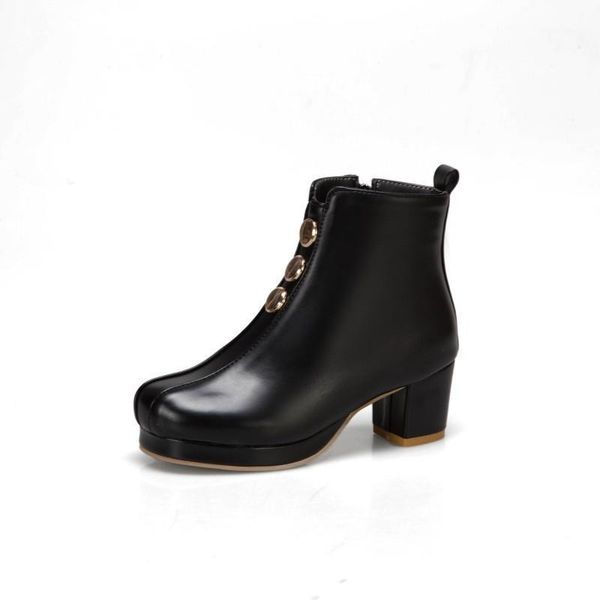 big sizesimple short boots boots women shoes ankle for women ladies shoes woman winter1, Black