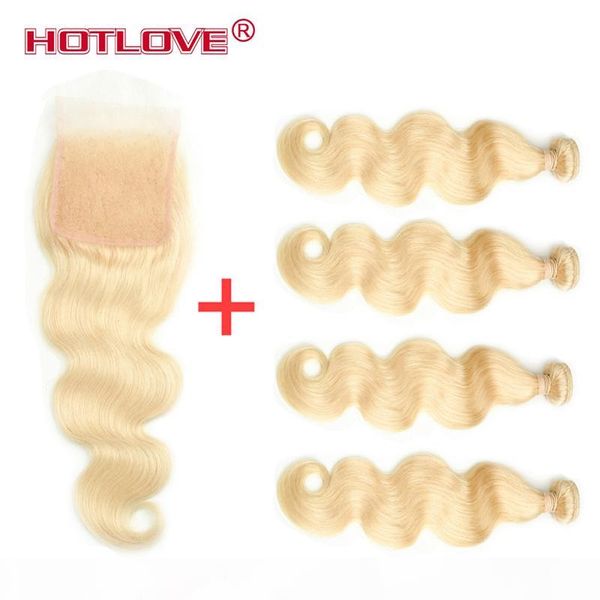 pre-colored virgin human hair weave #613 brazilian body wave 4 blonde bundles with 4x4 lace closure baby hair 5pcs lot total, Black;brown
pre-colored virgin human hair weave #613 brazilian body wave 4 blonde bundles with 4x4 lace closure baby hair 5pcs lot total, Black;brown