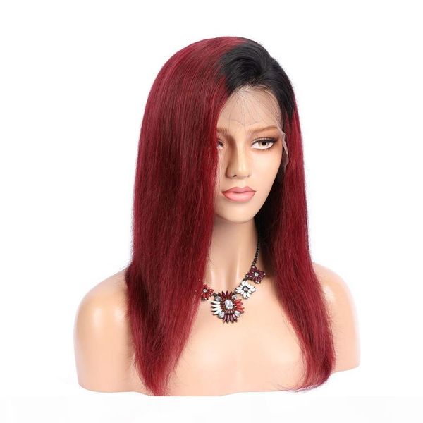 burgundy ombre lae front wig human hair straight virgin peruvian hand tied glueless full lace human hair wig two tone #1b #99j, Black;brown
burgundy ombre lae front wig human hair straight virgin peruvian hand tied glueless full lace human hair wig two tone #1b #99j, Black;brown